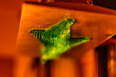 3d resin printer in interior showroom