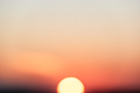 Beautiful orange sunset, golden hour, backgrounds