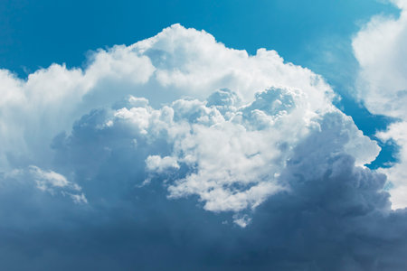 Sky and clouds for backgrounds, outdoors, nebula, nimbusの写真素材