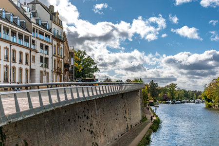 Metz quay of regattas along the Moselle river, marina, body of water, leisure and sporting activity