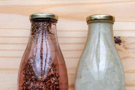 Homemade laundry, marseille grated soap, DIY, do it yourself, zero waste, eco friendly, natural product for wash and cleaningの写真素材