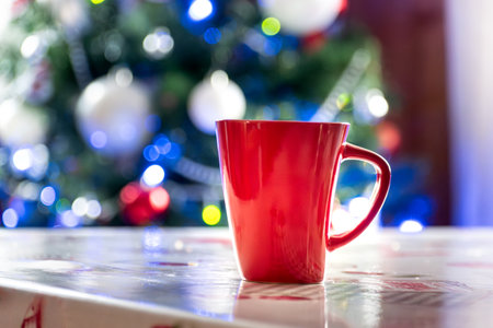 Christmas decorations during winter time