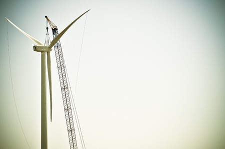 Turbine Construction - Leftの写真素材