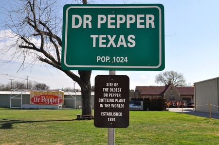Sign Dr Pepper Texasのeditorial素材