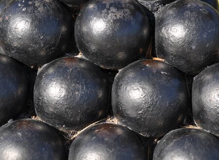 Charleston SC Cannon Ball Statueの写真素材