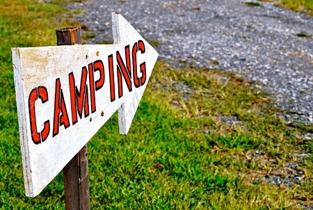 Camping Signの写真素材