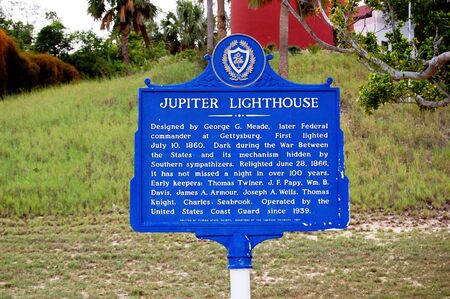Sign Jupiter Lighthouseのeditorial素材