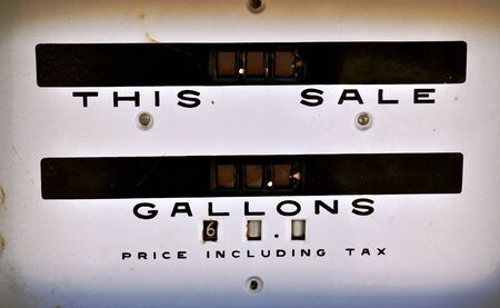Antique gasoline dispenserの写真素材