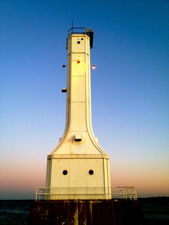 Huron Ohio Lighthouseの写真素材