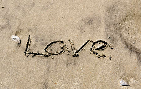 Love In the Sandの写真素材