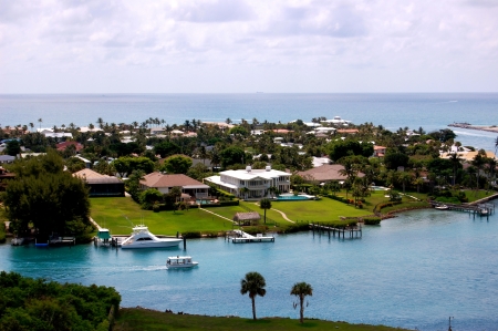 Jupiter Florida Aerial Viewの写真素材