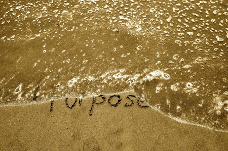 Purpose in the sandの写真素材
