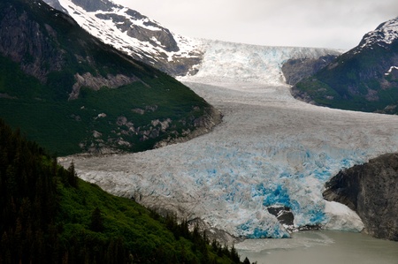 Alaska - Mendenhall Glacierの写真素材