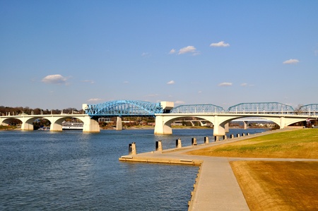 Bridge view of Chattanooga Riverfront
の写真素材