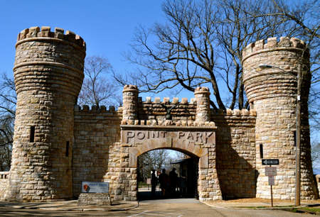 Point Park Entrance - Lookout Mountainのeditorial素材
