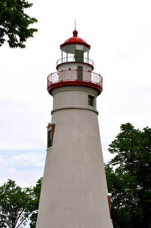 Marblehead Lighthouse on Lake Erieの写真素材