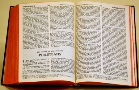 Bible - Letter of Paul to the Philippiansの写真素材
