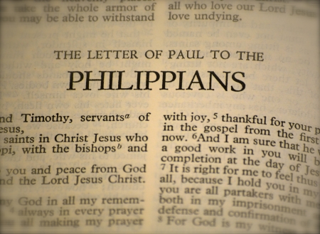 Bible - Letter of Paul to the Philippiansの写真素材