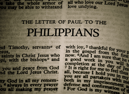 Bible - Letter of Paul to the Philippiansの写真素材