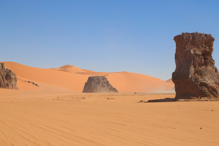 Sand and rocksの写真素材