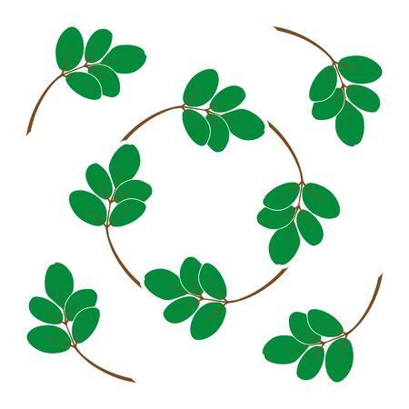 moringa leaf nature design vector illustrationのイラスト素材