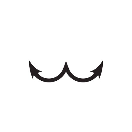 anchor W letter logo design conceptのイラスト素材
