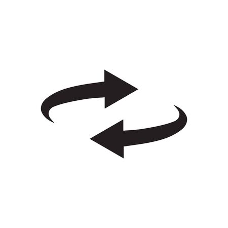 arrow cycle icon vector isolated on white backgroundのイラスト素材