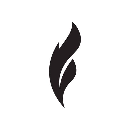 fire icon symbol vector isolated on white backgroundのイラスト素材