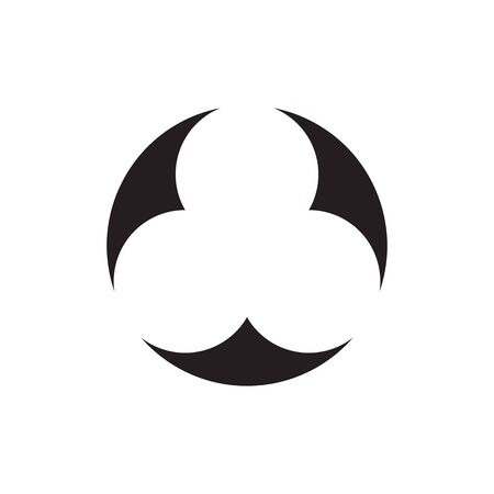 abstract circle icon symbol design vectorのイラスト素材