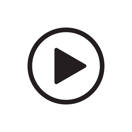 play icon circle design vector illustrationのイラスト素材
