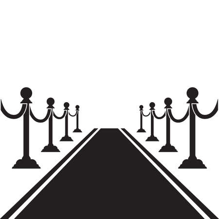 carpet with barriers design vector illustrationのイラスト素材