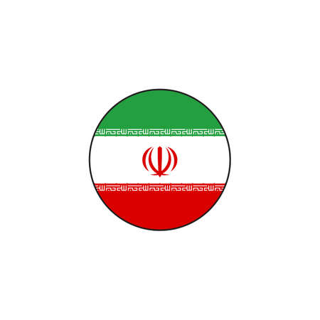 circle flag iran design vector illustrationのイラスト素材