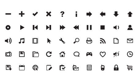 set icon button design vector