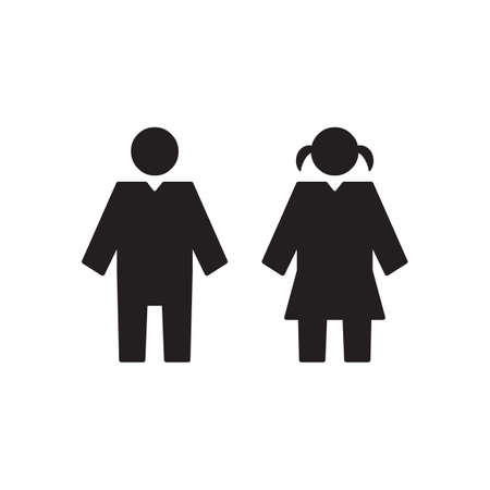 children icon design flat vector  illustrationのイラスト素材