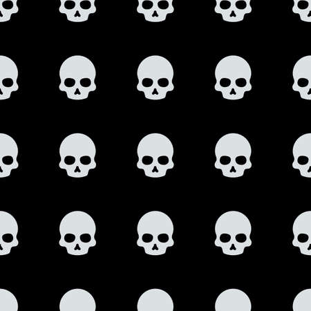 skull halloween pattern vector illustrationのイラスト素材