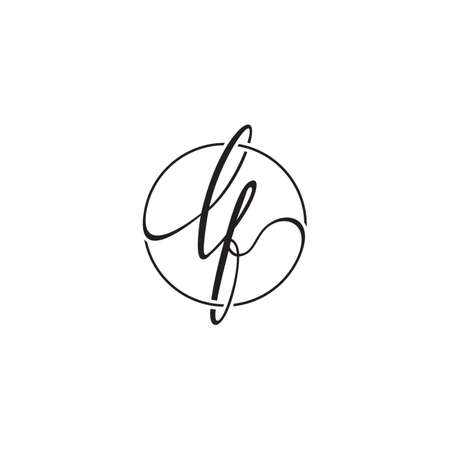 Ai letter circle logo design vectorのイラスト素材