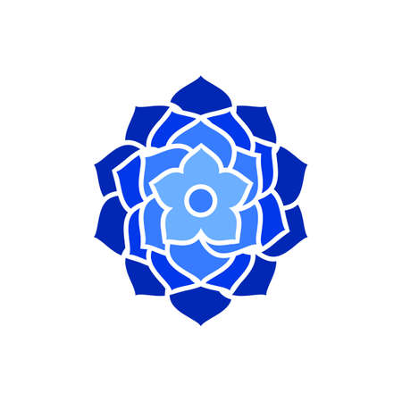 flower logo design vector illustration.のイラスト素材