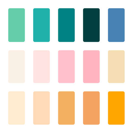 palette color trends 2022 design graphic.のイラスト素材