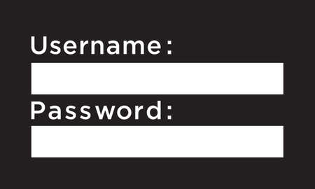 form login vector design template.のイラスト素材