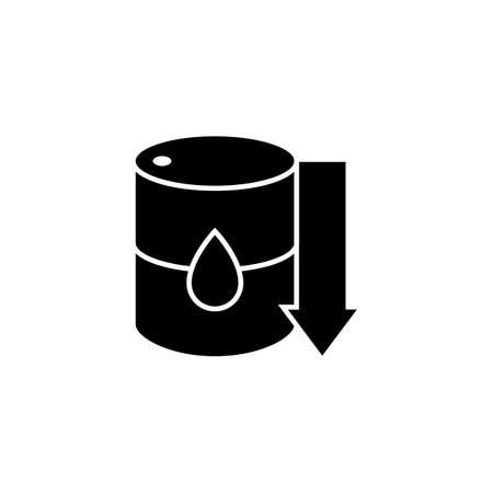 fuel energy crisis icon logo design vector illustration.のイラスト素材