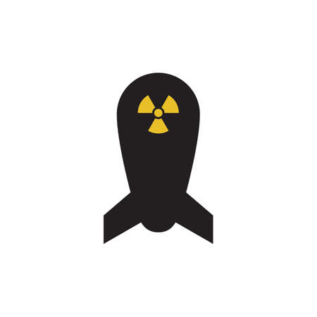 nuclear weapons icon design vector illustration.のイラスト素材