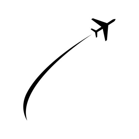 airplane icon logo design vector illustration.のイラスト素材