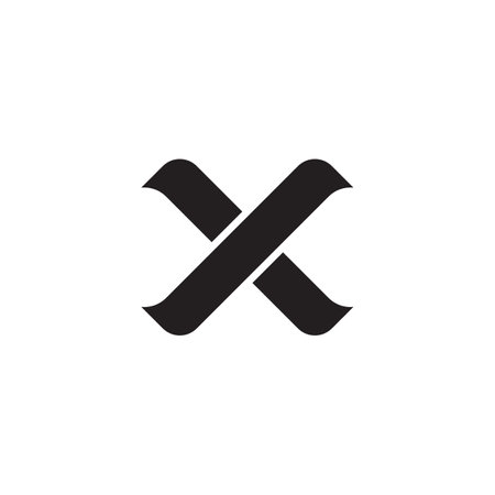 abstract letter X logo deisgn concept isolated on white background. vector illustration.のイラスト素材