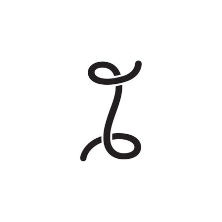 rope knot logo design vector illustration on white background.のイラスト素材