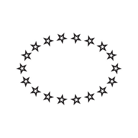 line icon starry vectorillustration on white background.のイラスト素材