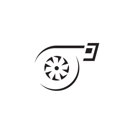 turbo icon design vector illustration isolated on white background.のイラスト素材