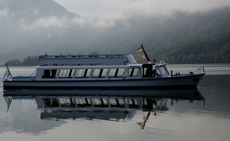 Ship on the Schlierseeの写真素材