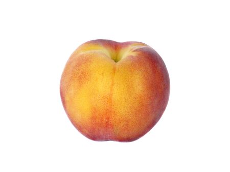 Peach isolated over whiteの写真素材