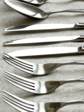 Set of the table wares. Shallow DOF.