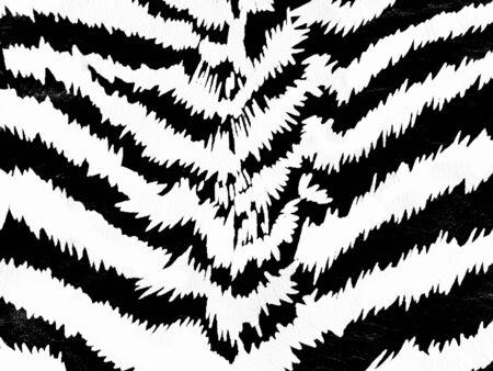 Zebra skin pattern on leather backgroundの写真素材